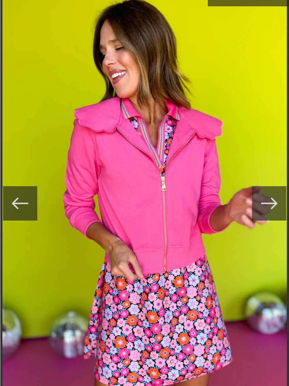SSYS The Lucy Lightweight Full Zip In Dark Pink size M